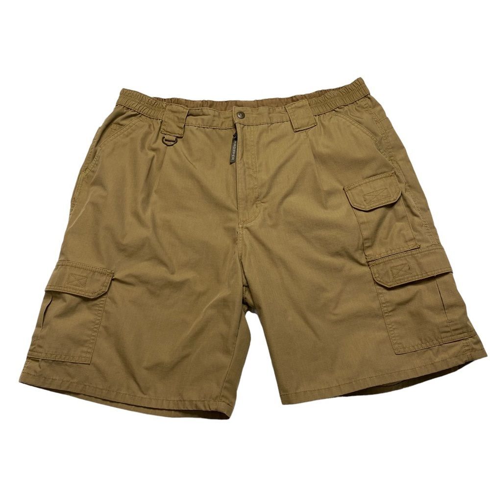 Propper Mens Size 44 Tactical Cargo Shorts Tan Brown Ripstop Utility Workwear
